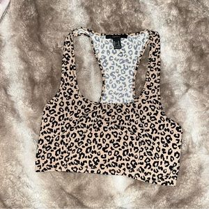 leopard print halter top